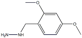 1-[(2,4-dimethoxyphenyl)methyl]hydrazine,,结构式