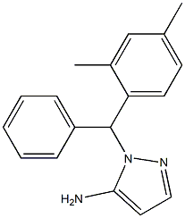 1-[(2,4-dimethylphenyl)(phenyl)methyl]-1H-pyrazol-5-amine