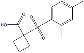  1-[(2,4-dimethylphenyl)sulfonyl]cyclobutanecarboxylic acid