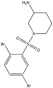 1-[(2,5-dibromobenzene)sulfonyl]piperidin-3-amine