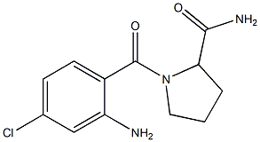 1-[(2-amino-4-chlorophenyl)carbonyl]pyrrolidine-2-carboxamide Structure