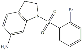 1-[(2-bromobenzene)sulfonyl]-2,3-dihydro-1H-indol-6-amine