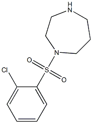 1-[(2-chlorobenzene)sulfonyl]-1,4-diazepane,,结构式