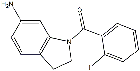 1-[(2-iodophenyl)carbonyl]-2,3-dihydro-1H-indol-6-amine,,结构式