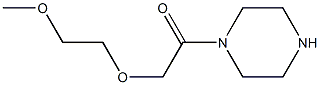1-[(2-methoxyethoxy)acetyl]piperazine Struktur