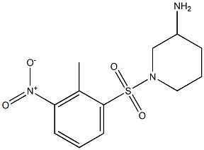  1-[(2-methyl-3-nitrobenzene)sulfonyl]piperidin-3-amine