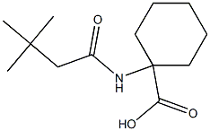 1-[(3,3-dimethylbutanoyl)amino]cyclohexanecarboxylic acid Structure