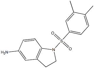 1-[(3,4-dimethylbenzene)sulfonyl]-2,3-dihydro-1H-indol-5-amine Struktur