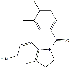 1-[(3,4-dimethylphenyl)carbonyl]-2,3-dihydro-1H-indol-5-amine Structure
