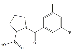 1-[(3,5-difluorophenyl)carbonyl]pyrrolidine-2-carboxylic acid