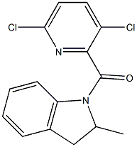 1-[(3,6-dichloropyridin-2-yl)carbonyl]-2-methyl-2,3-dihydro-1H-indole Structure