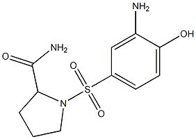 1-[(3-amino-4-hydroxybenzene)sulfonyl]pyrrolidine-2-carboxamide|