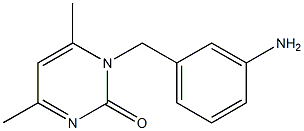 1-[(3-aminophenyl)methyl]-4,6-dimethyl-1,2-dihydropyrimidin-2-one Struktur