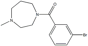 1-[(3-bromophenyl)carbonyl]-4-methyl-1,4-diazepane 结构式