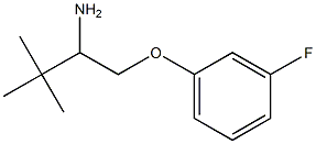 1-[(3-fluorophenoxy)methyl]-2,2-dimethylpropylamine 化学構造式