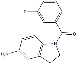 1-[(3-fluorophenyl)carbonyl]-2,3-dihydro-1H-indol-5-amine Structure