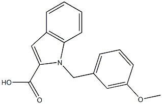 1-[(3-methoxyphenyl)methyl]-1H-indole-2-carboxylic acid Structure