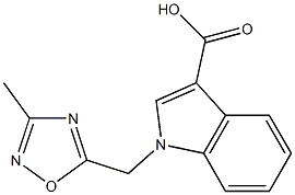 1-[(3-methyl-1,2,4-oxadiazol-5-yl)methyl]-1H-indole-3-carboxylic acid