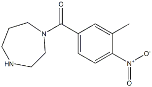 1-[(3-methyl-4-nitrophenyl)carbonyl]-1,4-diazepane Structure