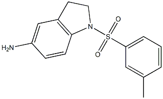 1-[(3-methylbenzene)sulfonyl]-2,3-dihydro-1H-indol-5-amine Structure