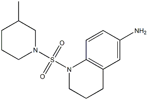 1-[(3-methylpiperidine-1-)sulfonyl]-1,2,3,4-tetrahydroquinolin-6-amine Structure