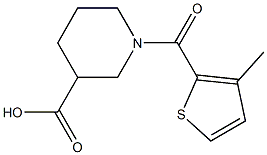 1-[(3-methylthien-2-yl)carbonyl]piperidine-3-carboxylic acid,,结构式