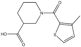 1-[(3-methylthien-2-yl)carbonyl]piperidine-3-carboxylic acid Structure