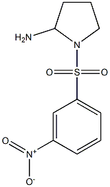 1-[(3-nitrobenzene)sulfonyl]pyrrolidin-2-amine,,结构式