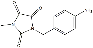 1-[(4-aminophenyl)methyl]-3-methylimidazolidine-2,4,5-trione Structure