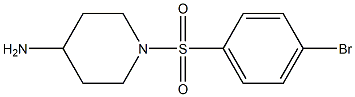 1-[(4-bromobenzene)sulfonyl]piperidin-4-amine Structure