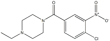  1-[(4-chloro-3-nitrophenyl)carbonyl]-4-ethylpiperazine