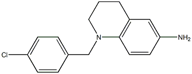 1-[(4-chlorophenyl)methyl]-1,2,3,4-tetrahydroquinolin-6-amine 化学構造式