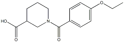 1-[(4-ethoxyphenyl)carbonyl]piperidine-3-carboxylic acid Struktur