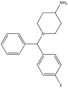 1-[(4-fluorophenyl)(phenyl)methyl]piperidin-4-amine Structure