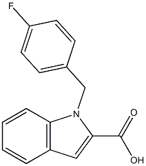 1-[(4-fluorophenyl)methyl]-1H-indole-2-carboxylic acid Structure