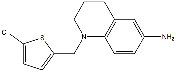 1-[(5-chlorothiophen-2-yl)methyl]-1,2,3,4-tetrahydroquinolin-6-amine 结构式