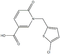  1-[(5-chlorothiophen-2-yl)methyl]-6-oxo-1,6-dihydropyridine-3-carboxylic acid