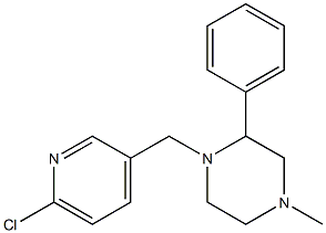 1-[(6-chloropyridin-3-yl)methyl]-4-methyl-2-phenylpiperazine