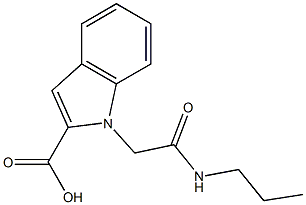 1-[(propylcarbamoyl)methyl]-1H-indole-2-carboxylic acid