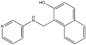 1-[(pyridin-3-ylamino)methyl]naphthalen-2-ol Struktur