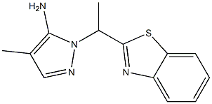 1-[1-(1,3-benzothiazol-2-yl)ethyl]-4-methyl-1H-pyrazol-5-amine