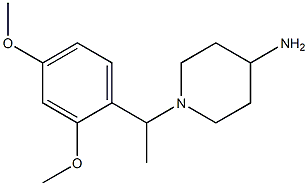 1-[1-(2,4-dimethoxyphenyl)ethyl]piperidin-4-amine|