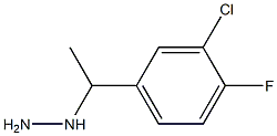 1-[1-(3-chloro-4-fluorophenyl)ethyl]hydrazine Structure