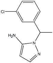 1-[1-(3-chlorophenyl)ethyl]-1H-pyrazol-5-amine Structure
