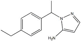 1-[1-(4-ethylphenyl)ethyl]-1H-pyrazol-5-amine Structure