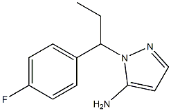 1-[1-(4-fluorophenyl)propyl]-1H-pyrazol-5-amine Structure