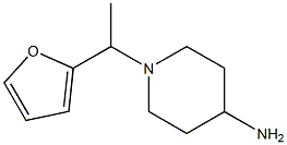 1-[1-(furan-2-yl)ethyl]piperidin-4-amine 化学構造式