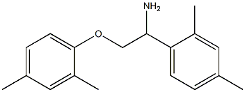 1-[1-amino-2-(2,4-dimethylphenoxy)ethyl]-2,4-dimethylbenzene Struktur