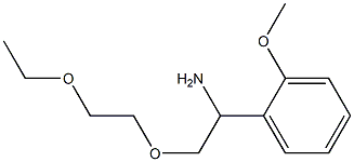 1-[1-amino-2-(2-ethoxyethoxy)ethyl]-2-methoxybenzene Structure