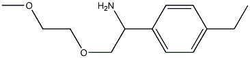 1-[1-amino-2-(2-methoxyethoxy)ethyl]-4-ethylbenzene 结构式